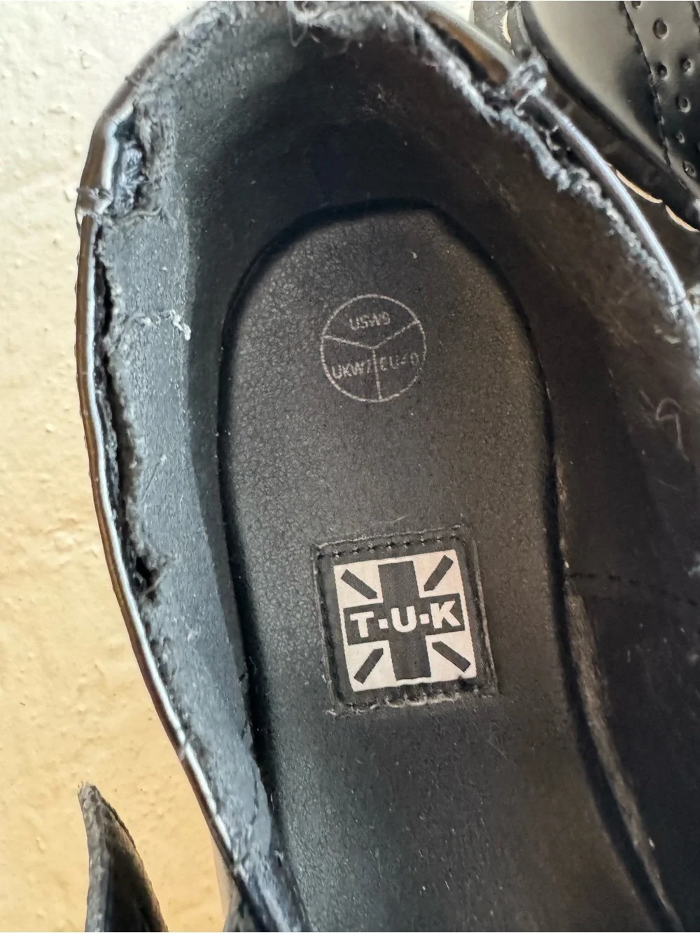 T.U.K Black Mary Jane Buckle Shoes
